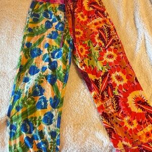 Anthropology Roeqiya Fris garden bloom flannel pajama pants size small